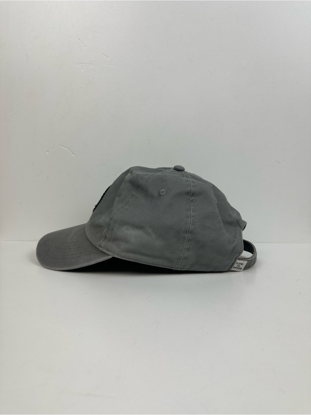 Life Is Good Gray Cotton Circle Logo Cap - Picture 4 of 10